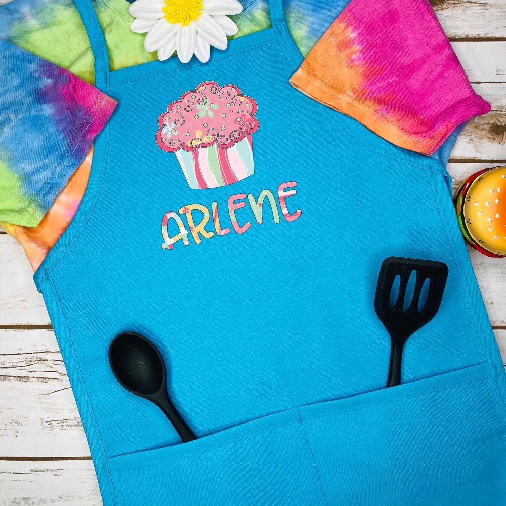 Kids Personalized Cupcake Apron - Petite & Sassy Designs