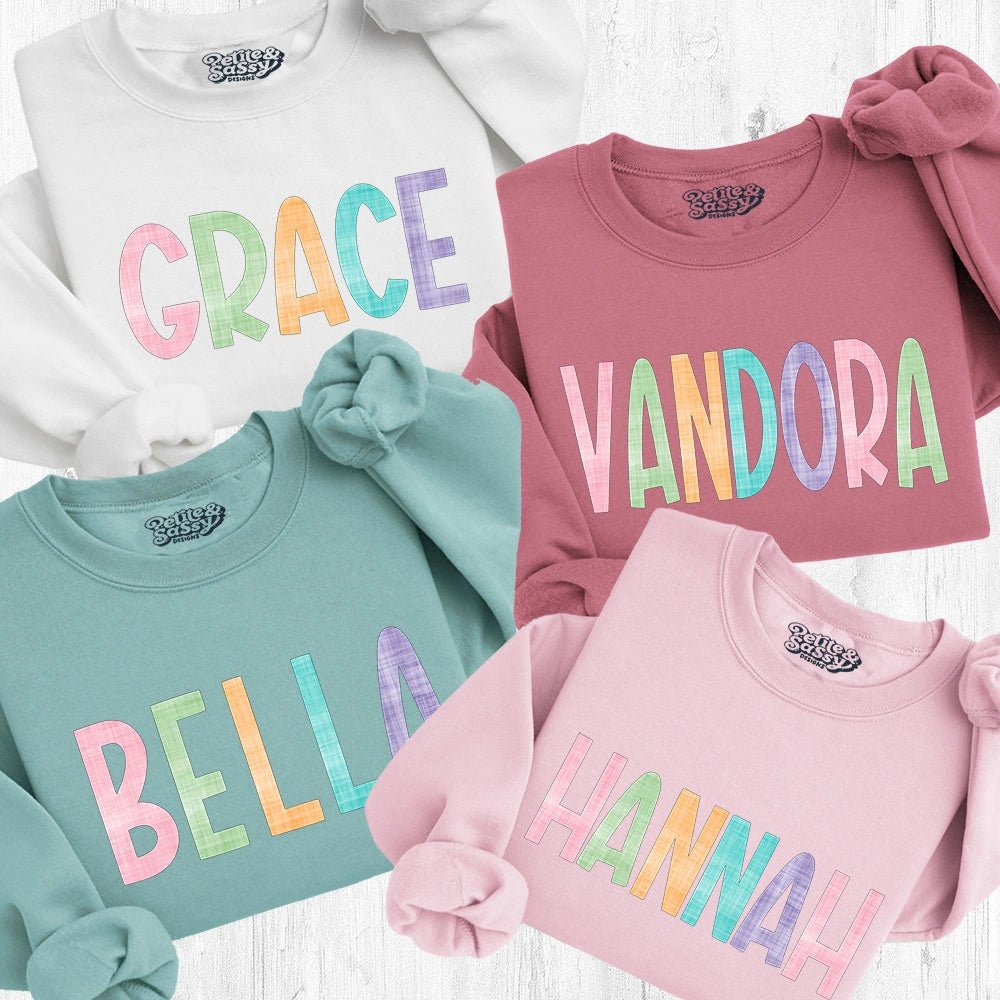 Custom Name Sweatshirt - Petite & Sassy Designs