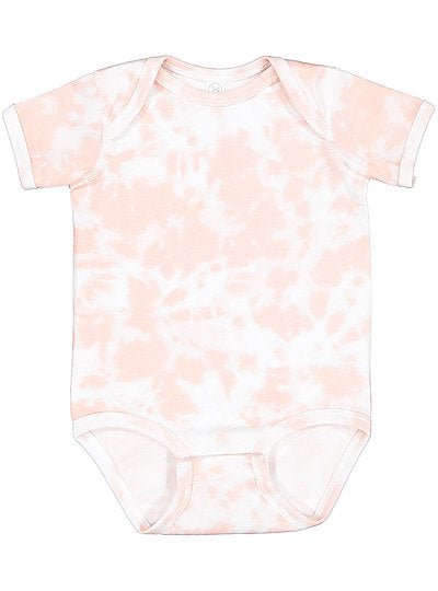 Infant Short Sleeve Body Suit - Blue Tie Dye - Petite & Sassy Designs