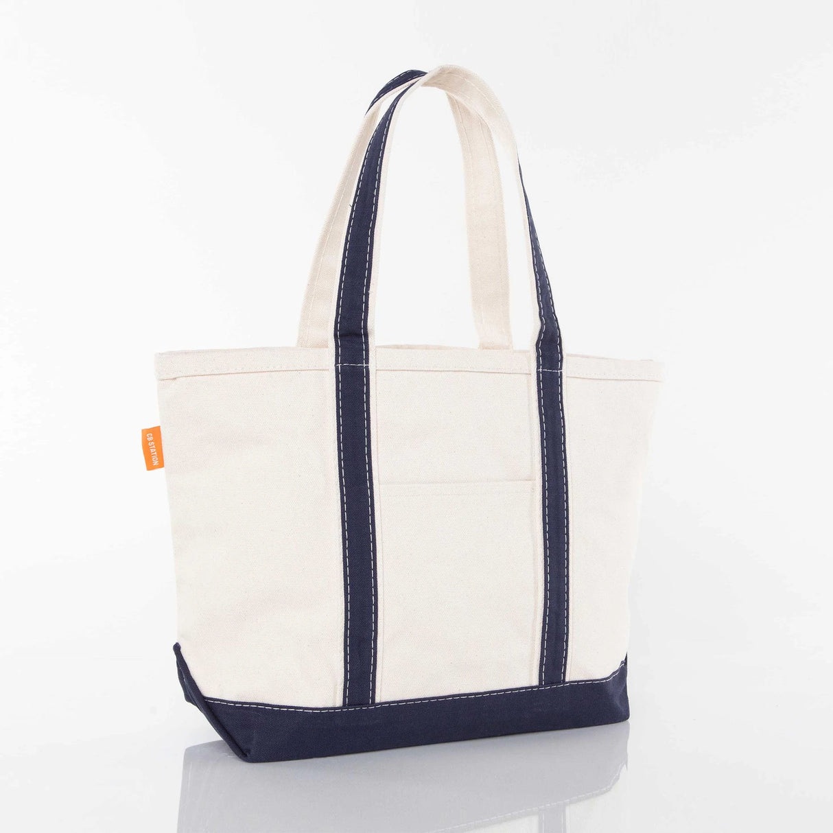 Navy Medium Classic Tote - Petite & Sassy Designs