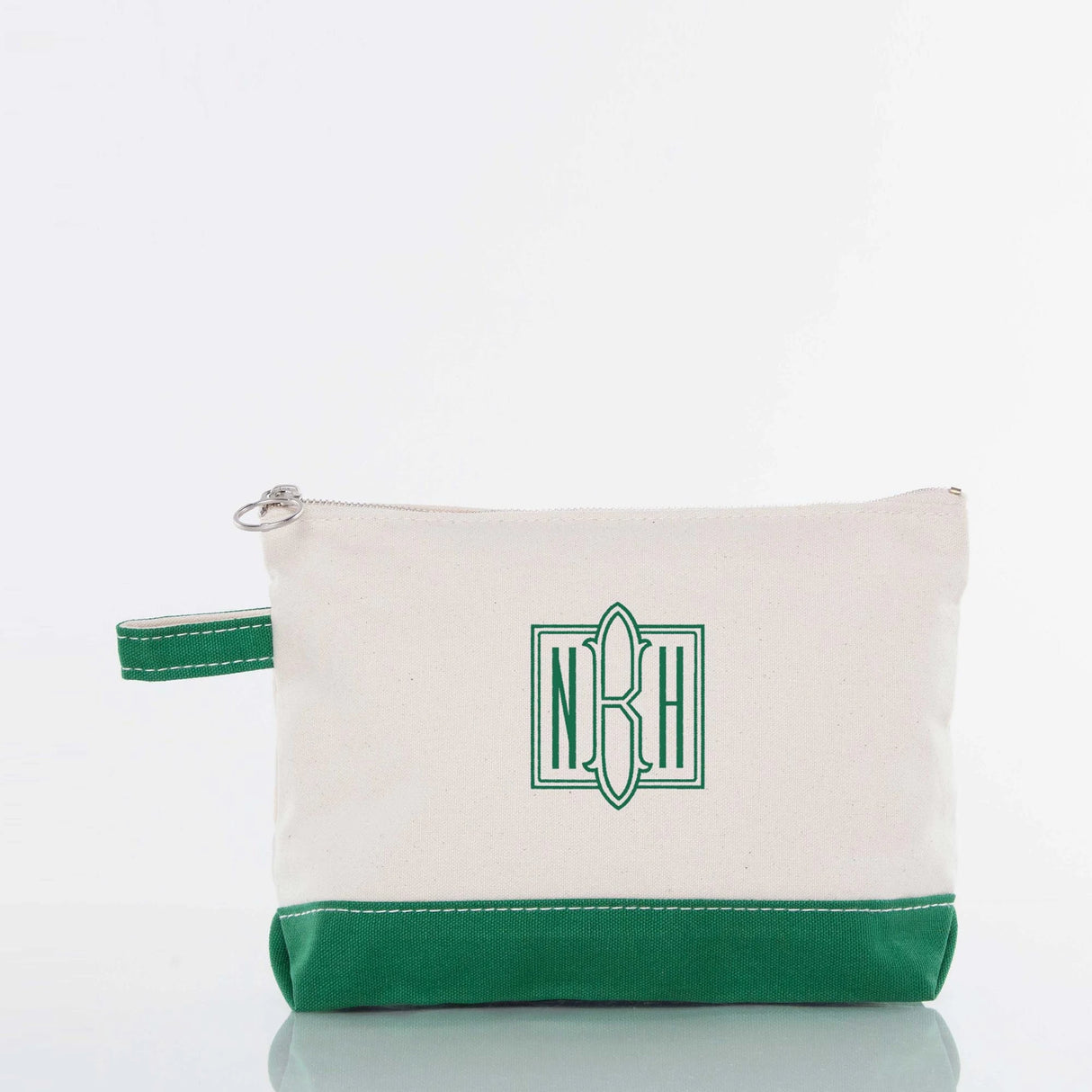 Green Makeup Bag - Petite & Sassy Designs