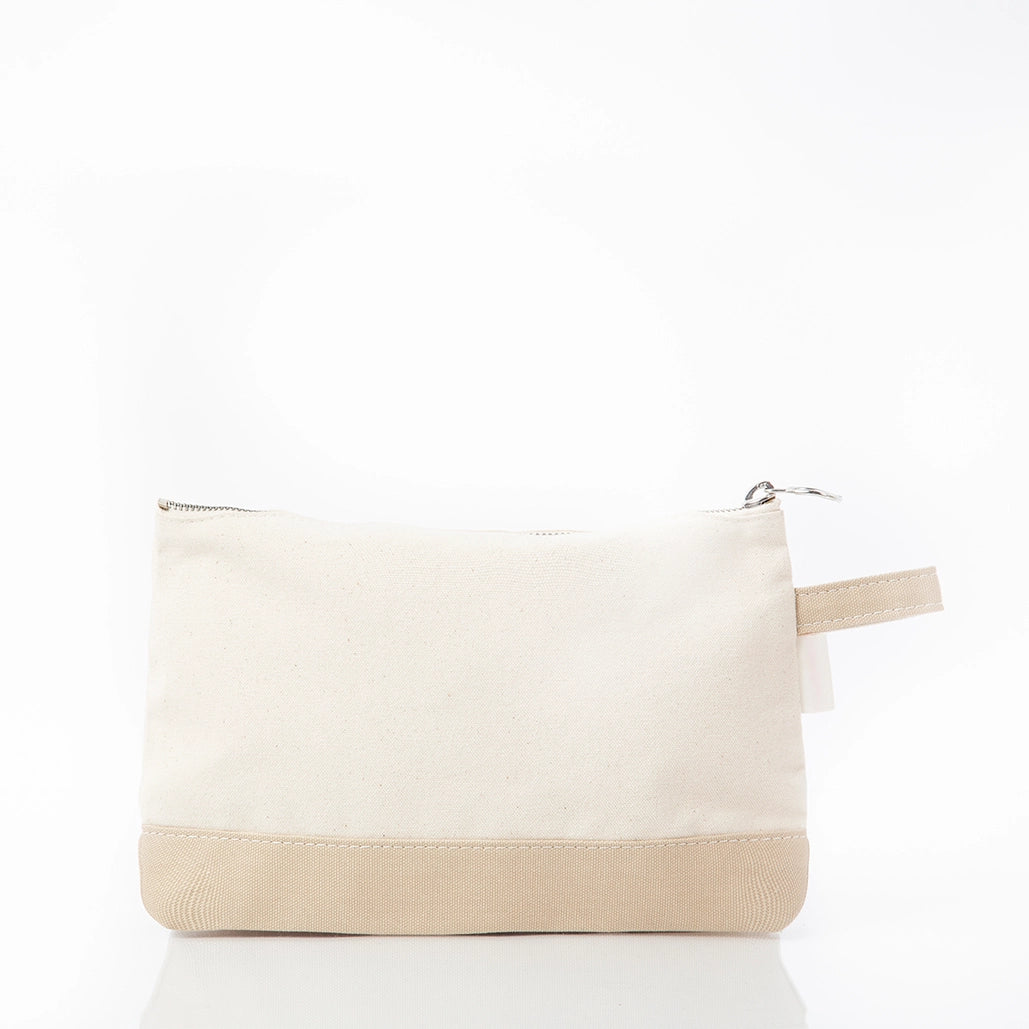 Tan Makeup Bag - Petite & Sassy Designs