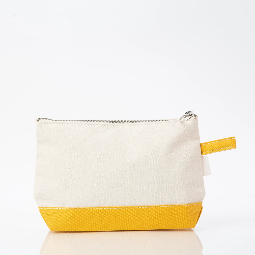 Yellow Makeup Bag - Petite & Sassy Designs