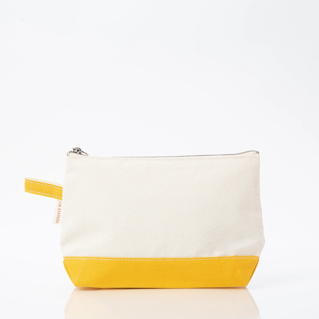 Yellow Makeup Bag - Petite & Sassy Designs