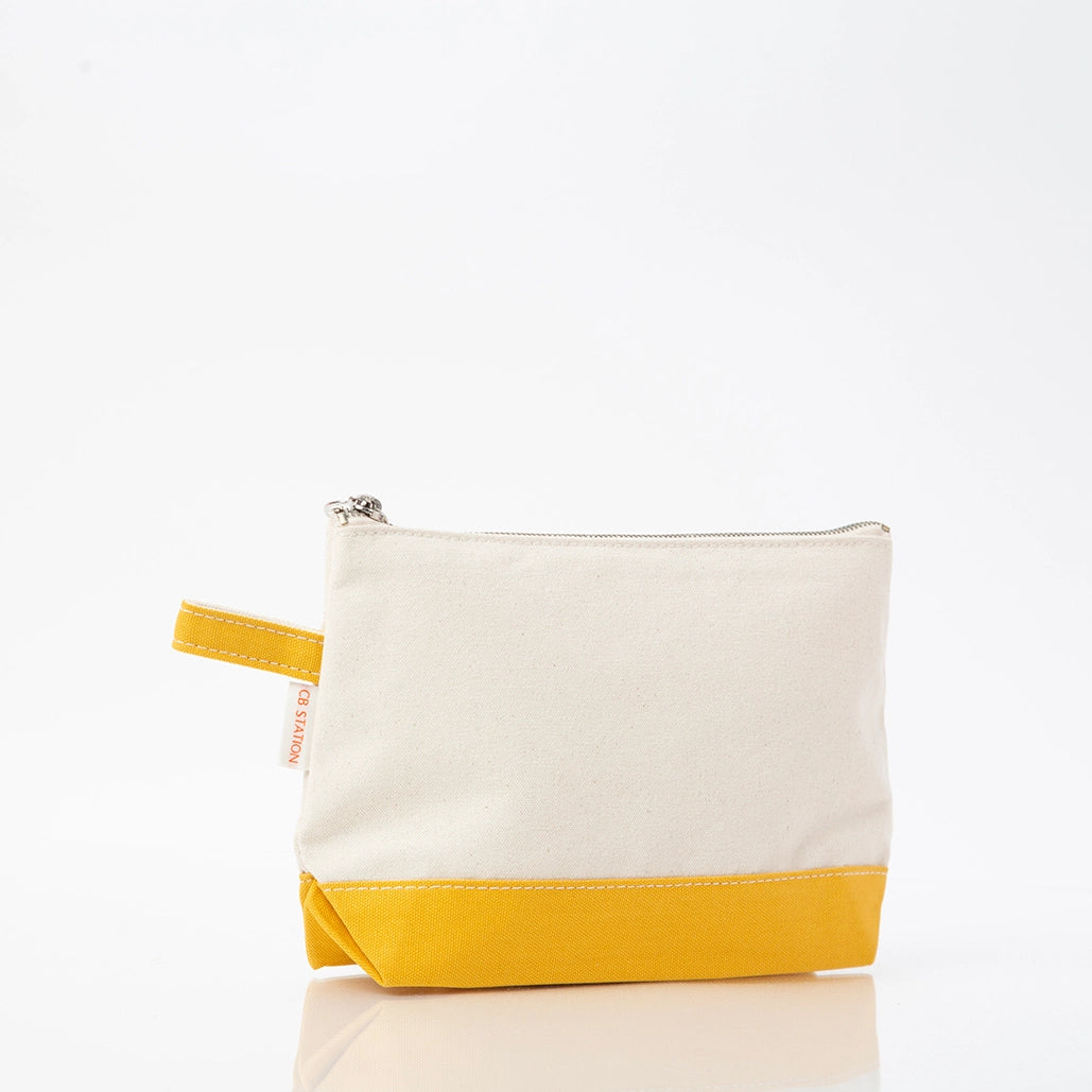 Yellow Makeup Bag - Petite & Sassy Designs