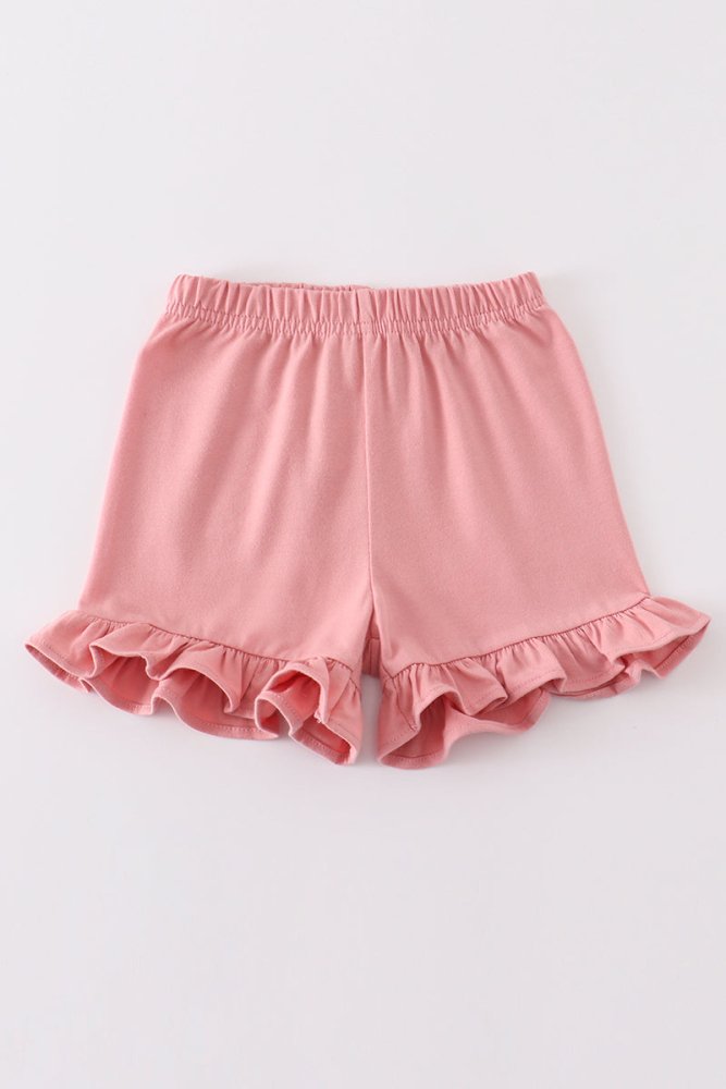 Blush Ruffle Hem Shorts - Petite & Sassy Designs