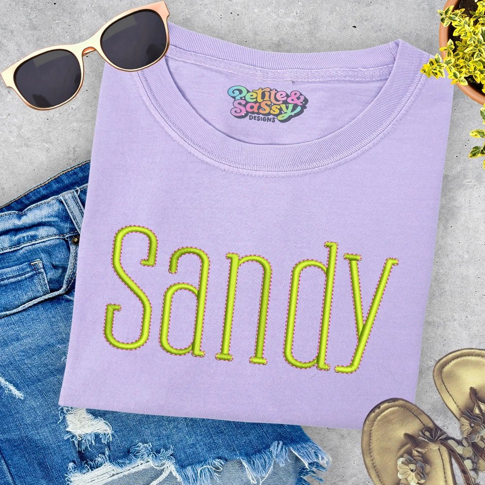 Tall Name Tee - Petite & Sassy Designs
