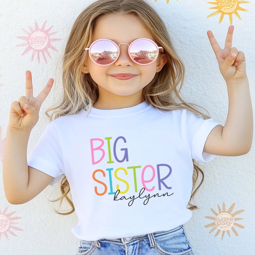 Personalized Big Sister T-shirt - Petite & Sassy Designs