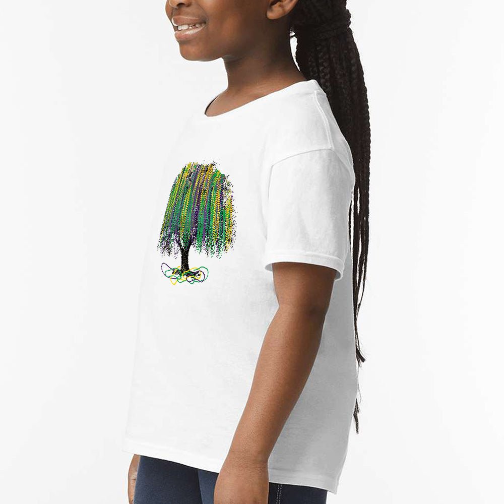 Mardi Gras Bead Tree Tshirt - Petite & Sassy Designs