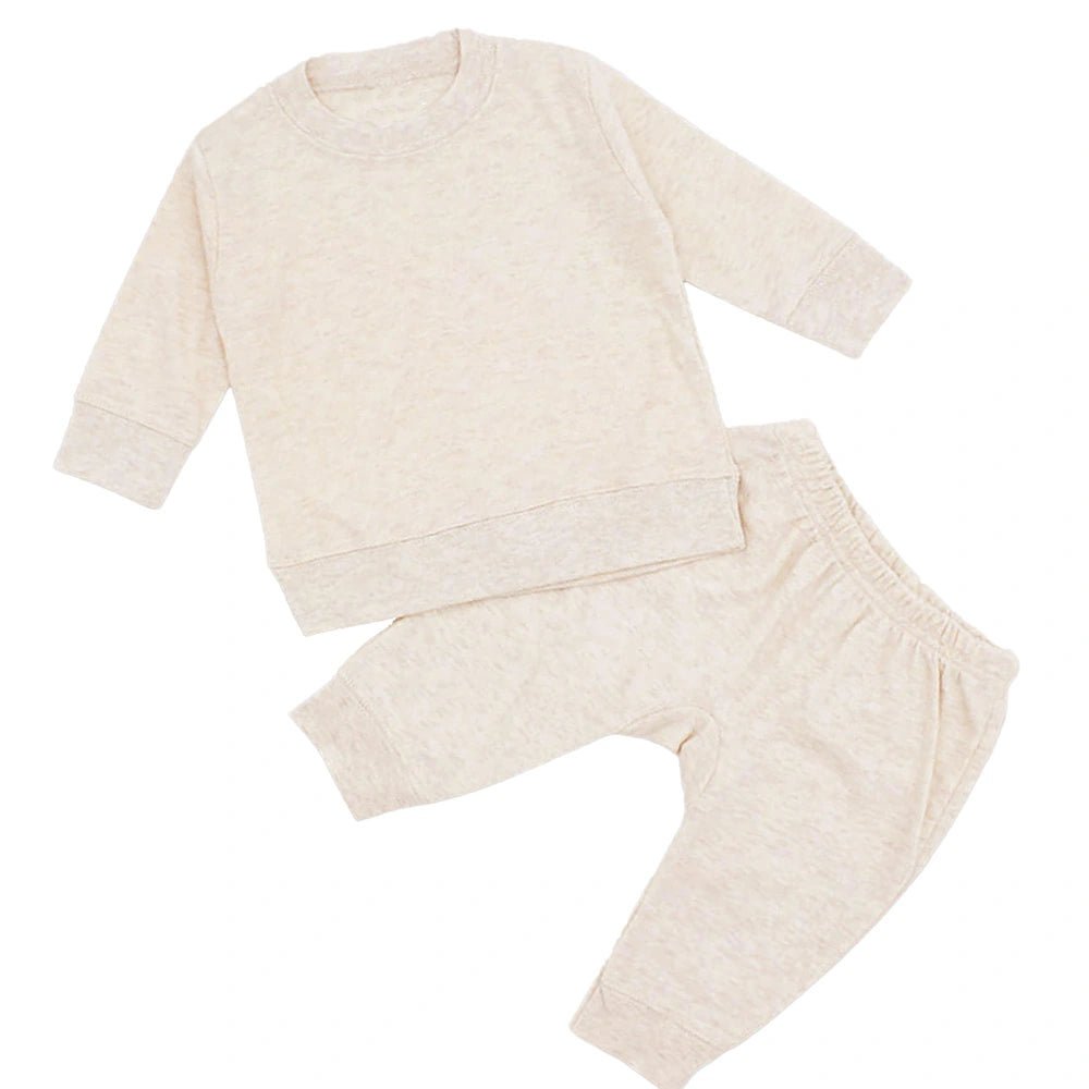 Personalized Baby Jogger Set - Oat - Petite & Sassy Designs