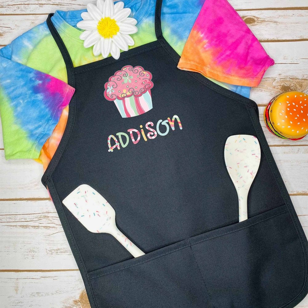 Kids Personalized Cupcake Apron - Petite & Sassy Designs