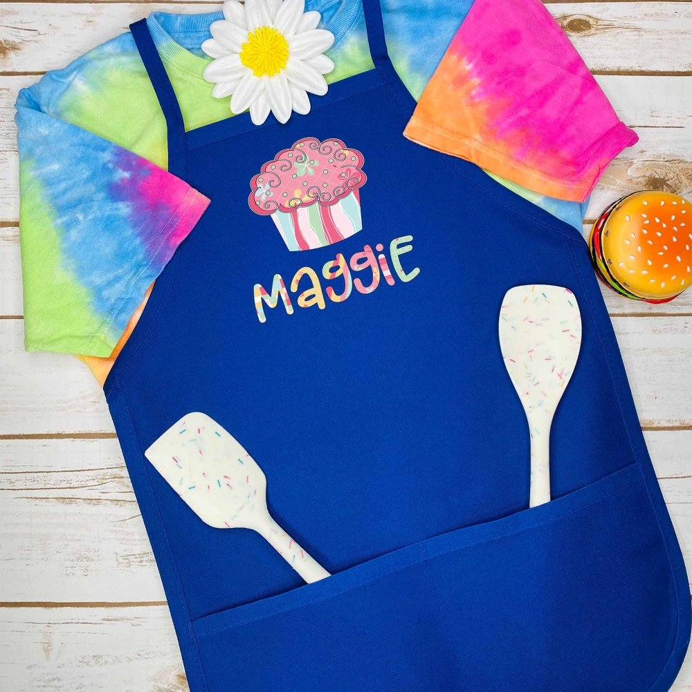 Kids Personalized Cupcake Apron - Petite & Sassy Designs