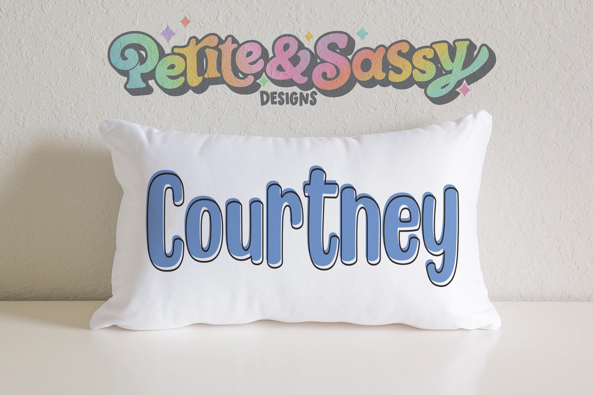Personalized Name Pillow Case - Petite & Sassy Designs