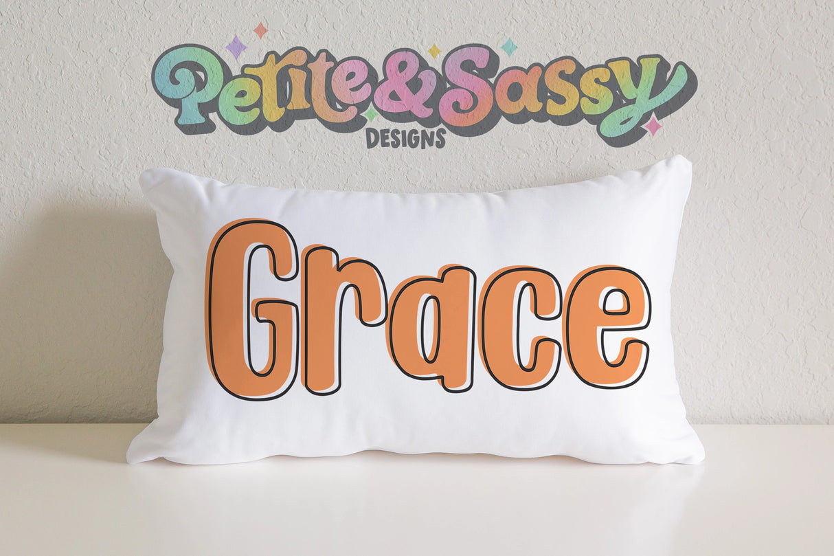Personalized Name Pillow Case - Petite & Sassy Designs