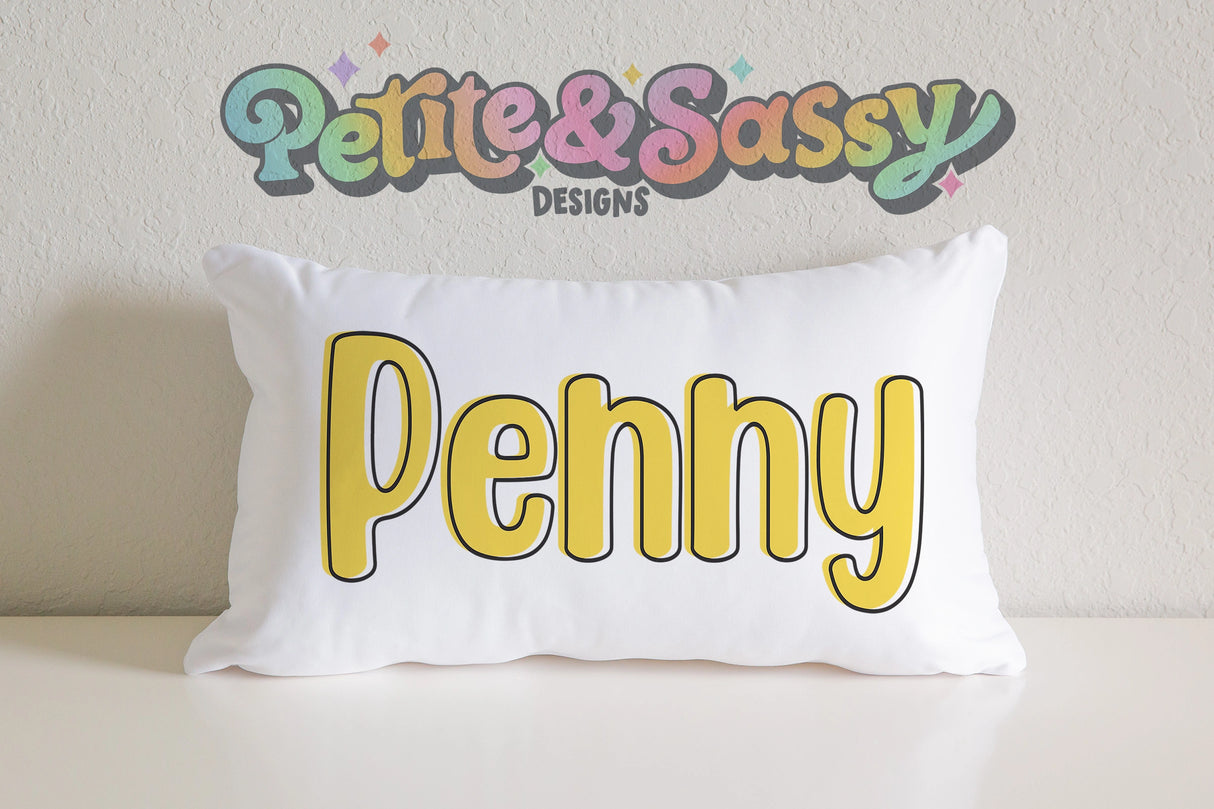 Personalized Name Pillow Case - Petite & Sassy Designs