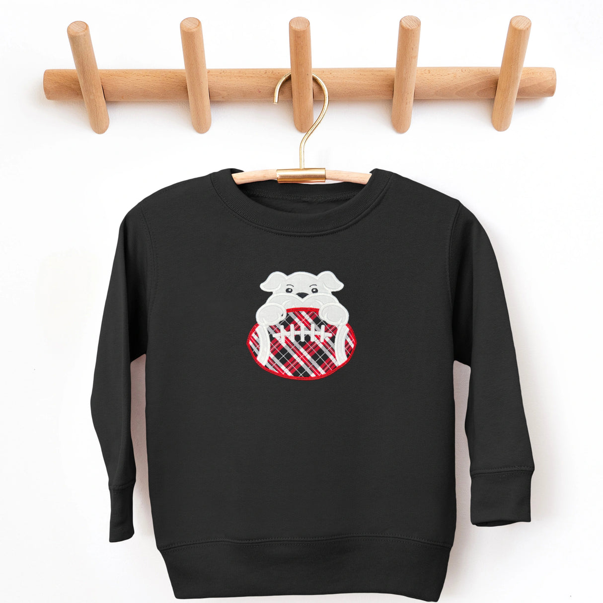 Bulldog Fan Applique Sweatshirt - Petite & Sassy Designs
