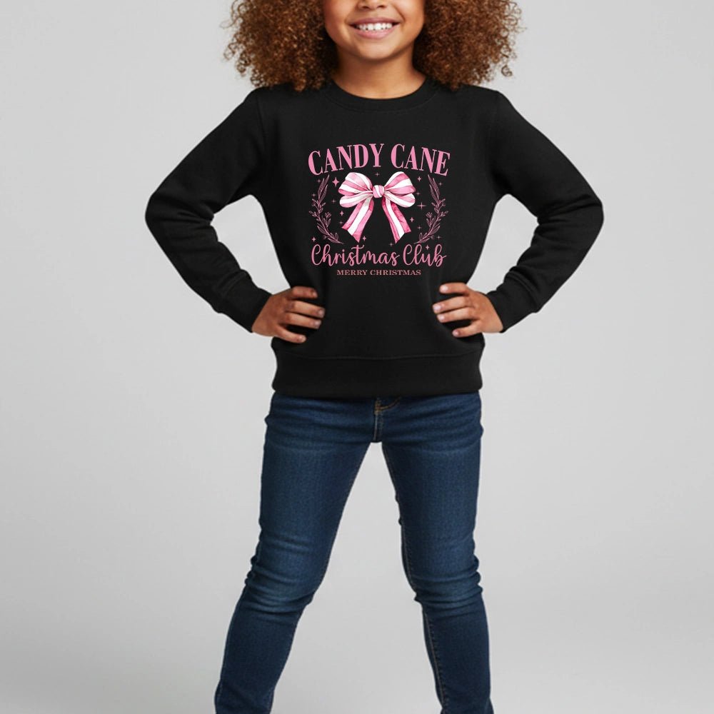 Candy Cane Christmas Club Sweatshirt - Petite & Sassy Designs