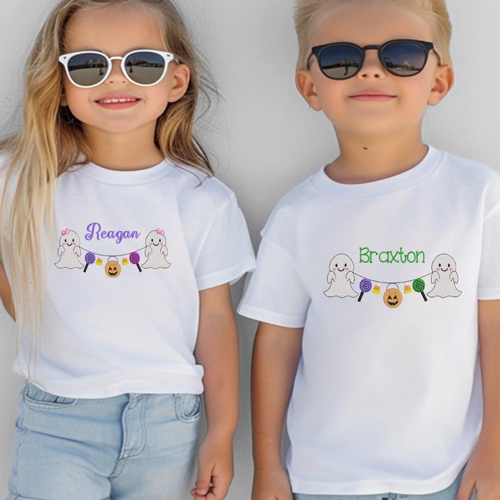 Candy Ghost Bunting Tee - Petite & Sassy Designs