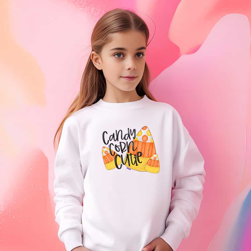 Candy Corn Cutie Fall Sweatshirt - Petite & Sassy Designs