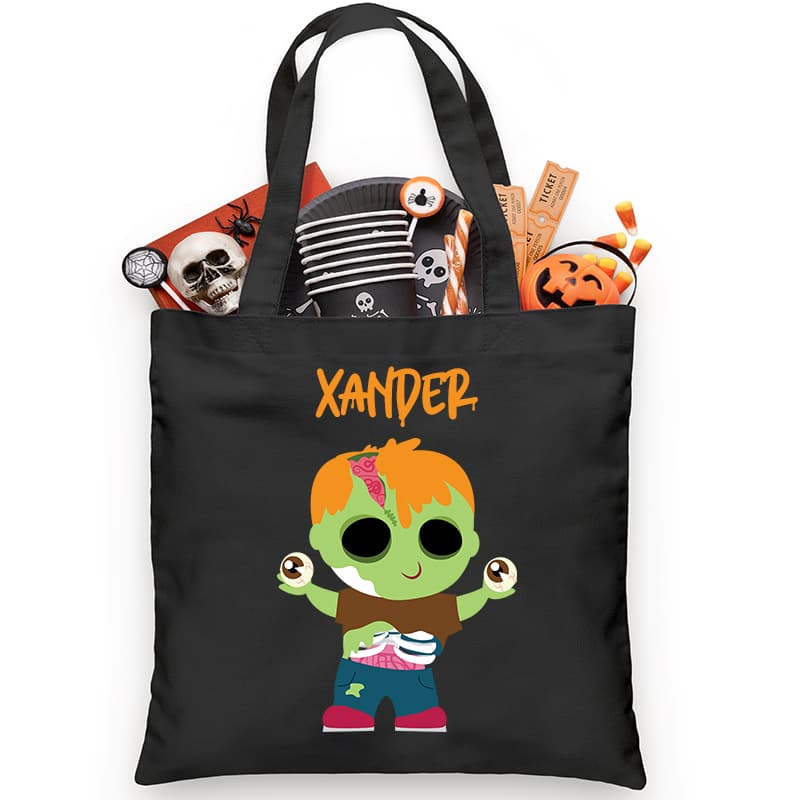 Eyeballs Zombie Trick or Treat Bag - Petite & Sassy Designs