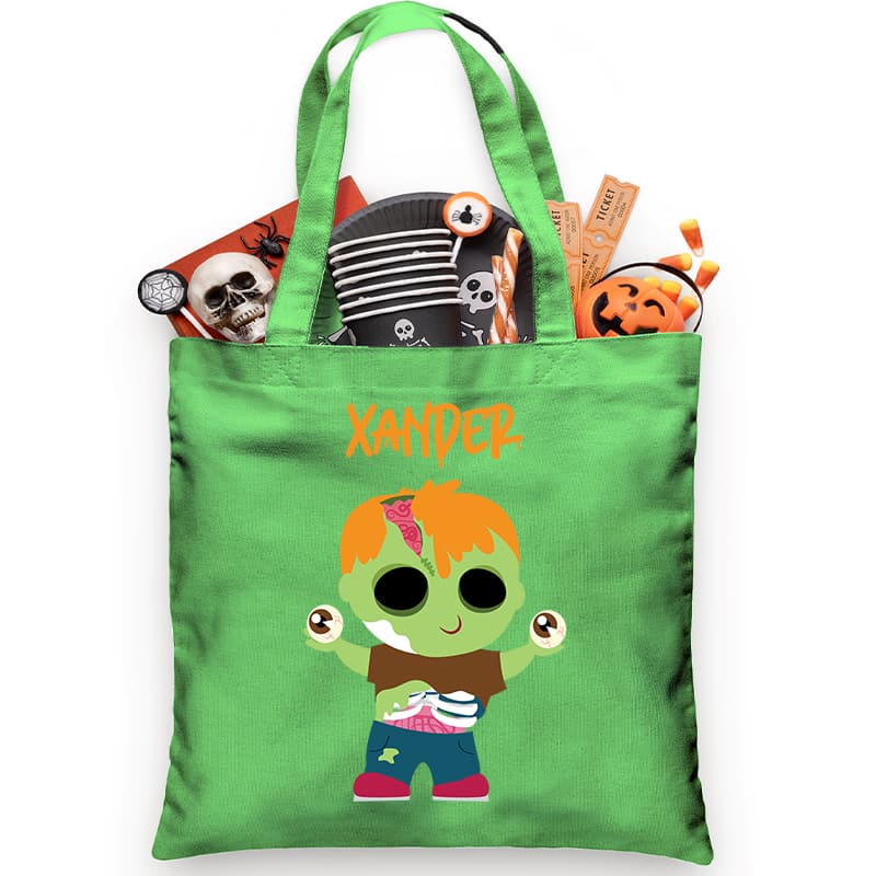 Eyeballs Zombie Trick or Treat Bag - Petite & Sassy Designs
