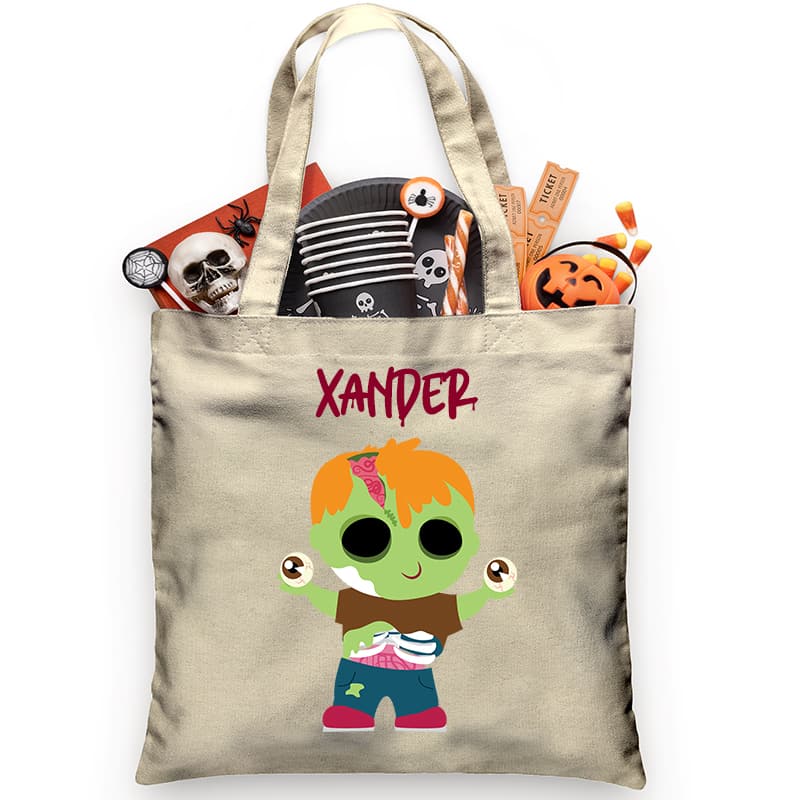 Eyeballs Zombie Trick or Treat Bag - Petite & Sassy Designs
