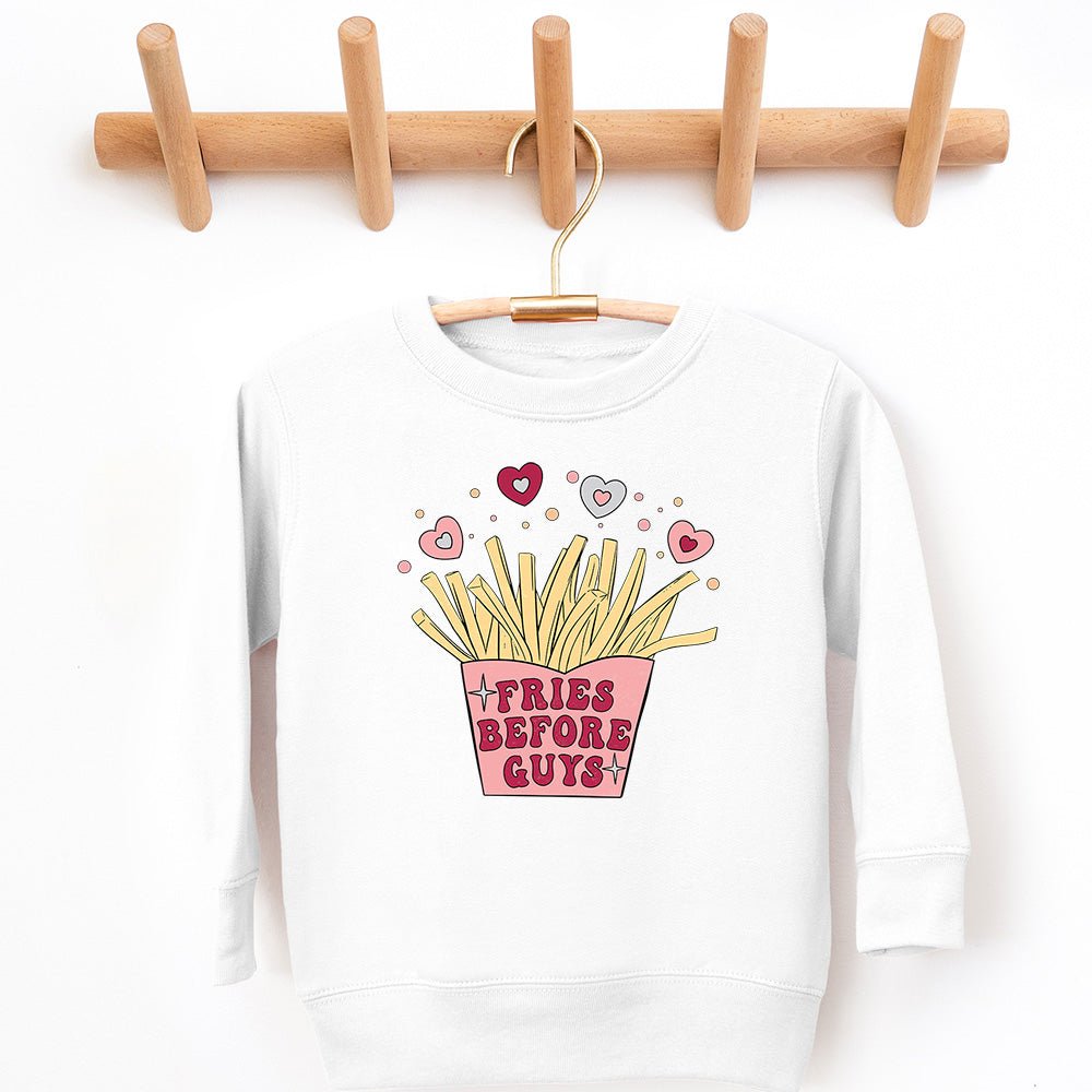 Fries Before Guys Sweatshirt - Petite & Sassy Designs