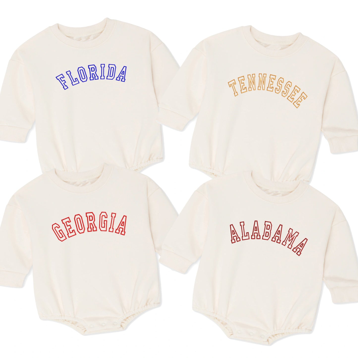 Game Day Cream Sweatshirt Bubble - Petite & Sassy Designs