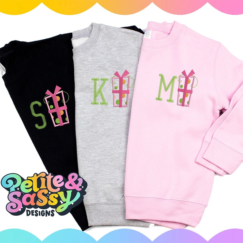 Gift Monogram Sweatshirt - Petite & Sassy Designs