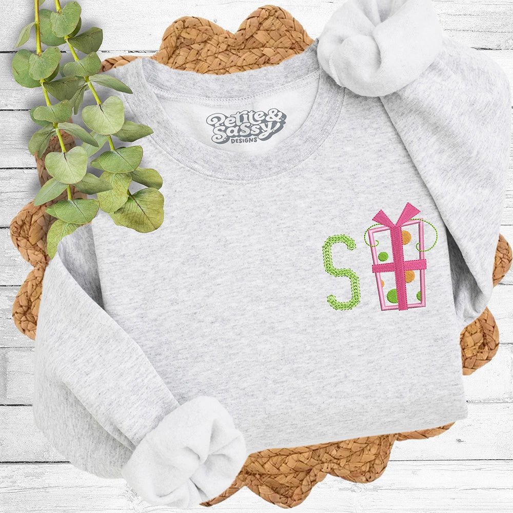 Gift Monogram Sweatshirt - Petite & Sassy Designs