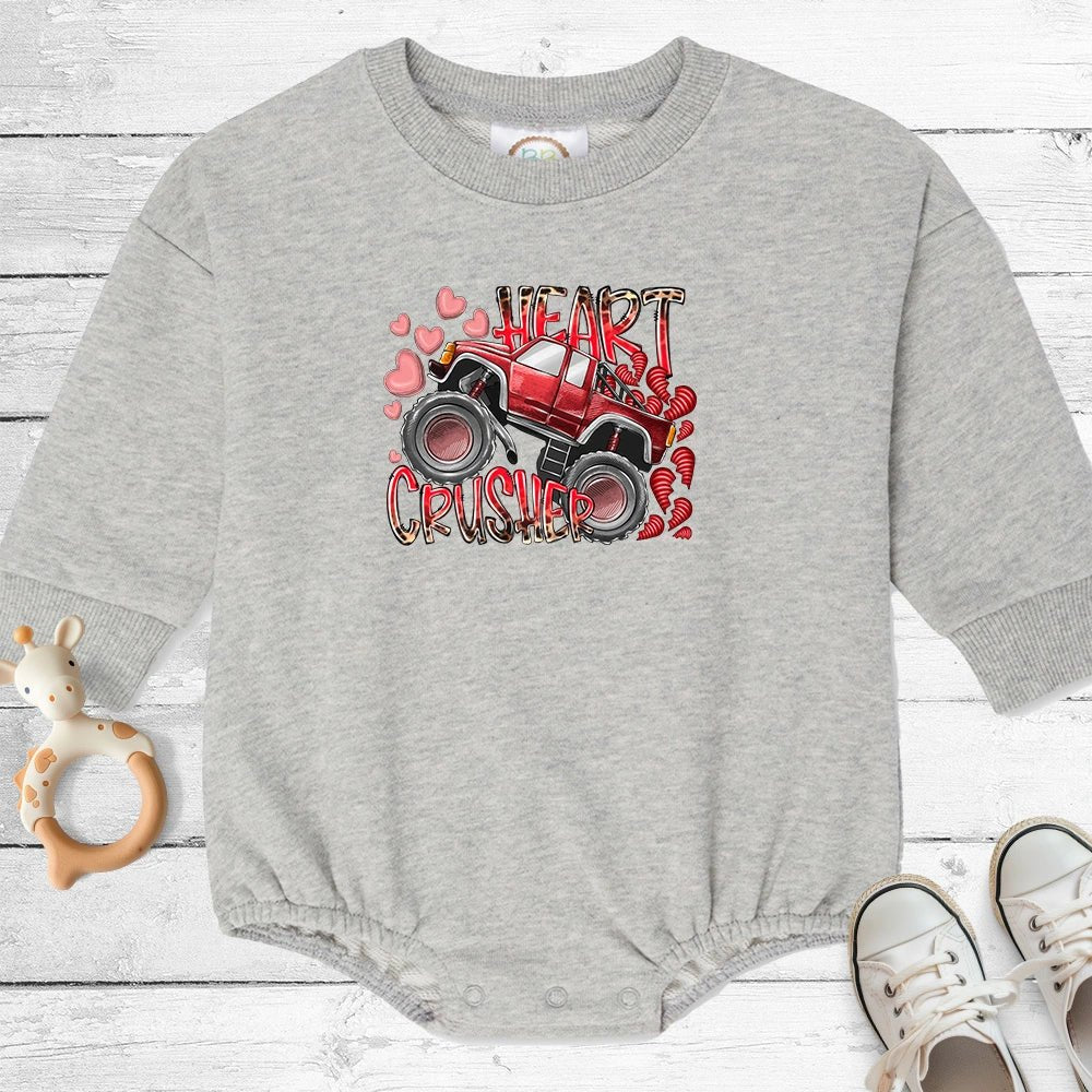 Heart Crusher Sweatshirt Bubble - Petite & Sassy Designs