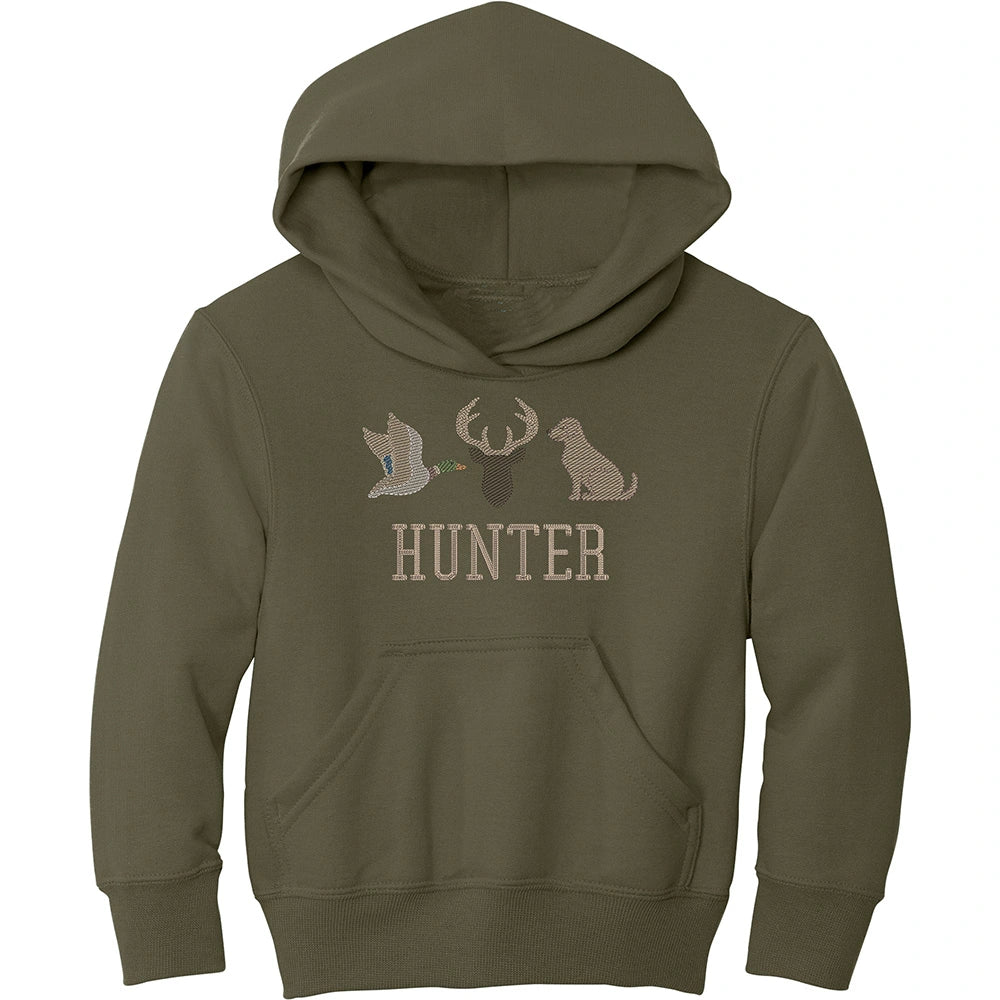 Hunting Duck Deer Dog Hoodie - Petite & Sassy Designs