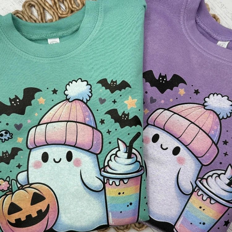 Coffee Ghost Sweatshirt - Petite & Sassy Designs