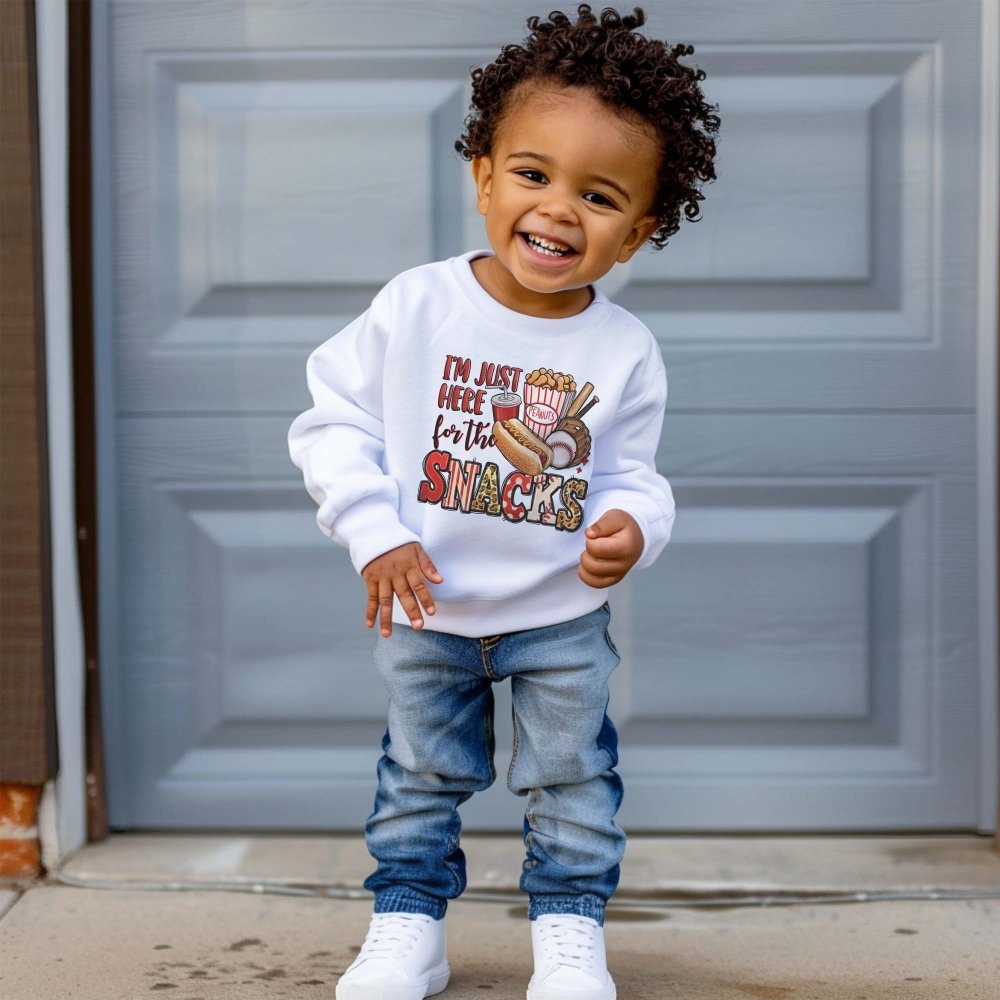 Baseball Snacks Sweatshirt - Petite & Sassy Designs