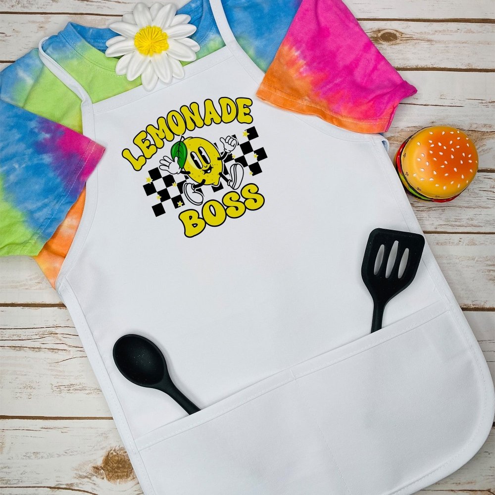 Lemonade Stand Boss Kids Apron - Petite & Sassy Designs