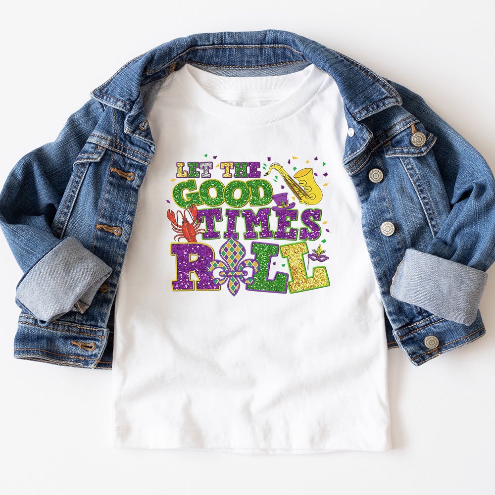 Let the Good Time Roll Mardi Gras Tshirt - Petite & Sassy Designs