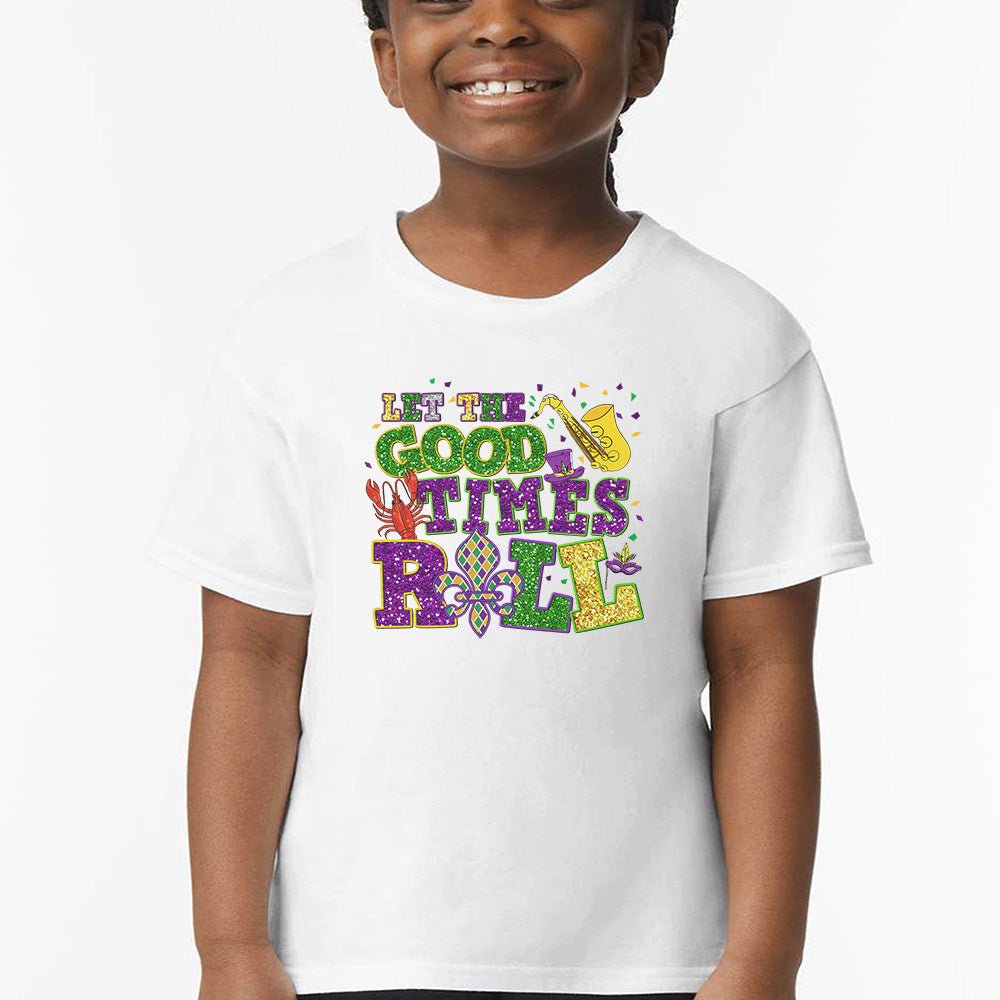 Let the Good Time Roll Mardi Gras Tshirt - Petite & Sassy Designs