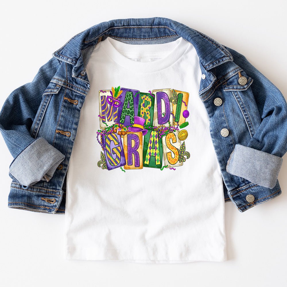 Fun Mardi Gras Tshirt - Petite & Sassy Designs