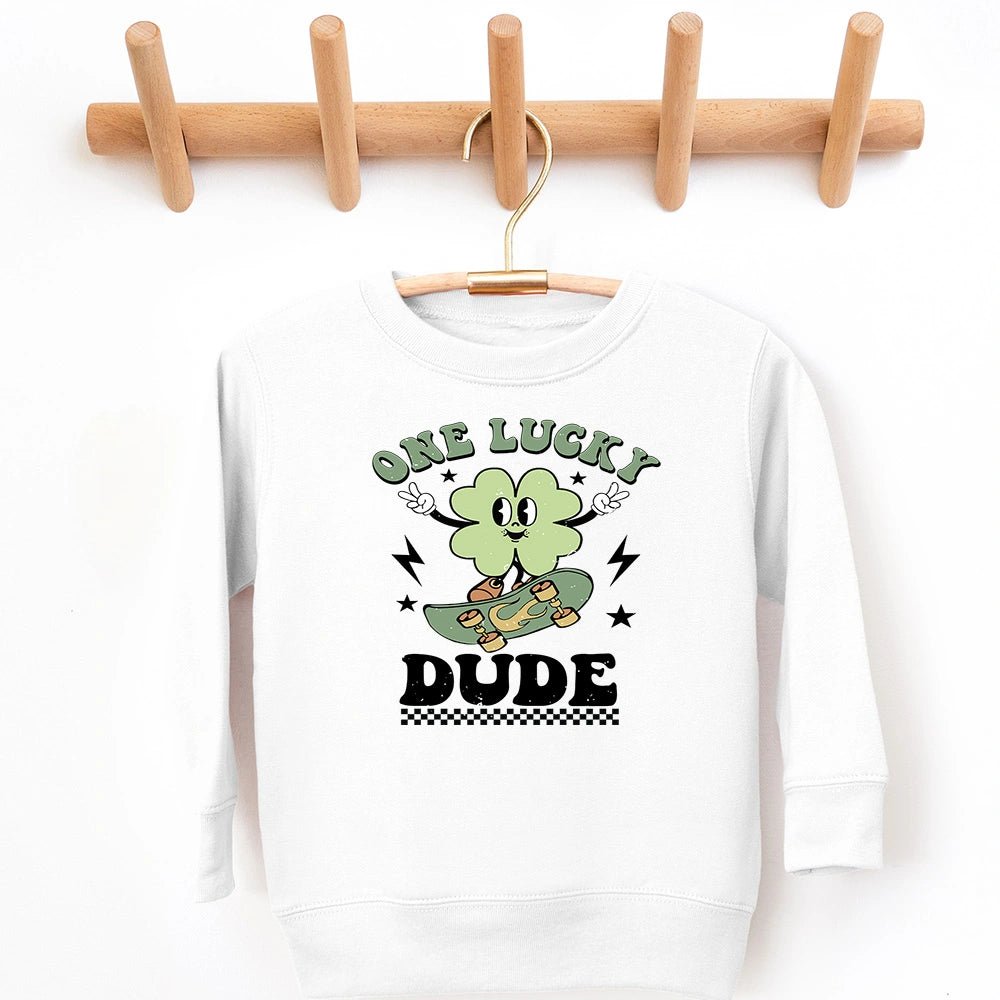 One Lucky Dude Sweatshirt - Petite & Sassy Designs