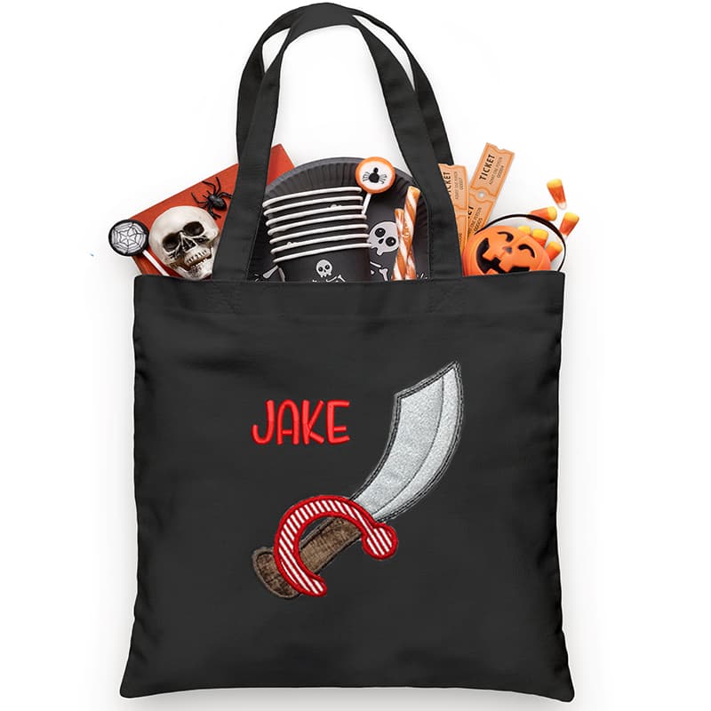 Pirate Sword Trick or Treat Bag - Petite & Sassy Designs