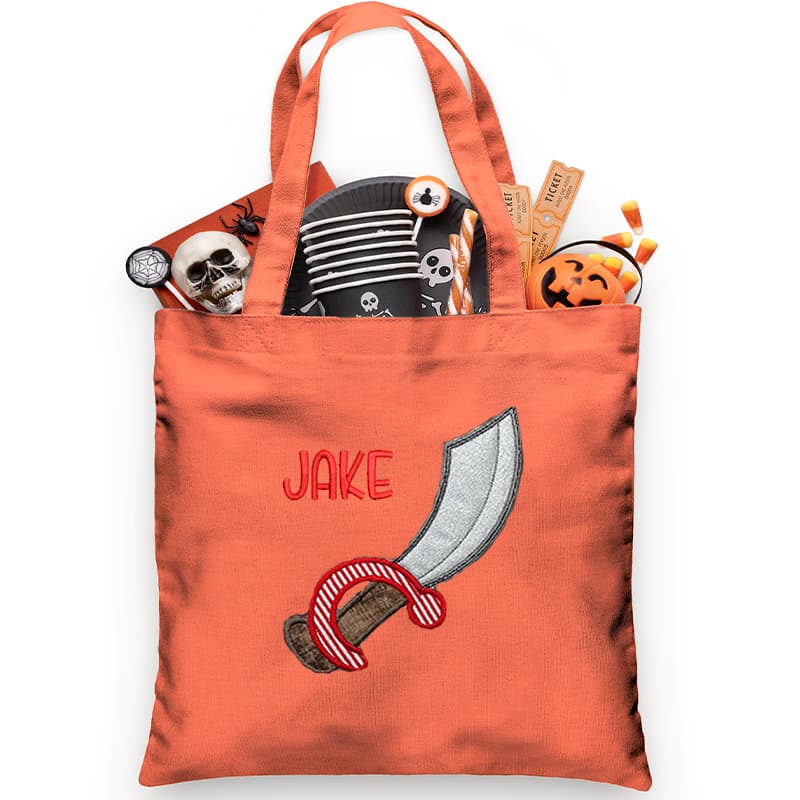 Pirate Sword Trick or Treat Bag - Petite & Sassy Designs