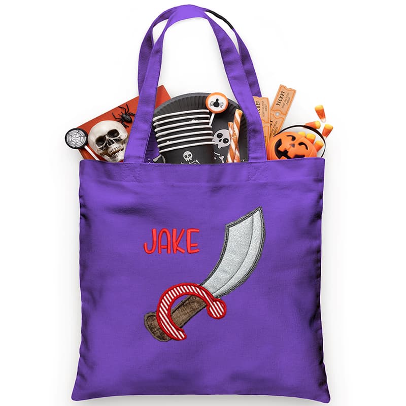 Pirate Sword Trick or Treat Bag - Petite & Sassy Designs