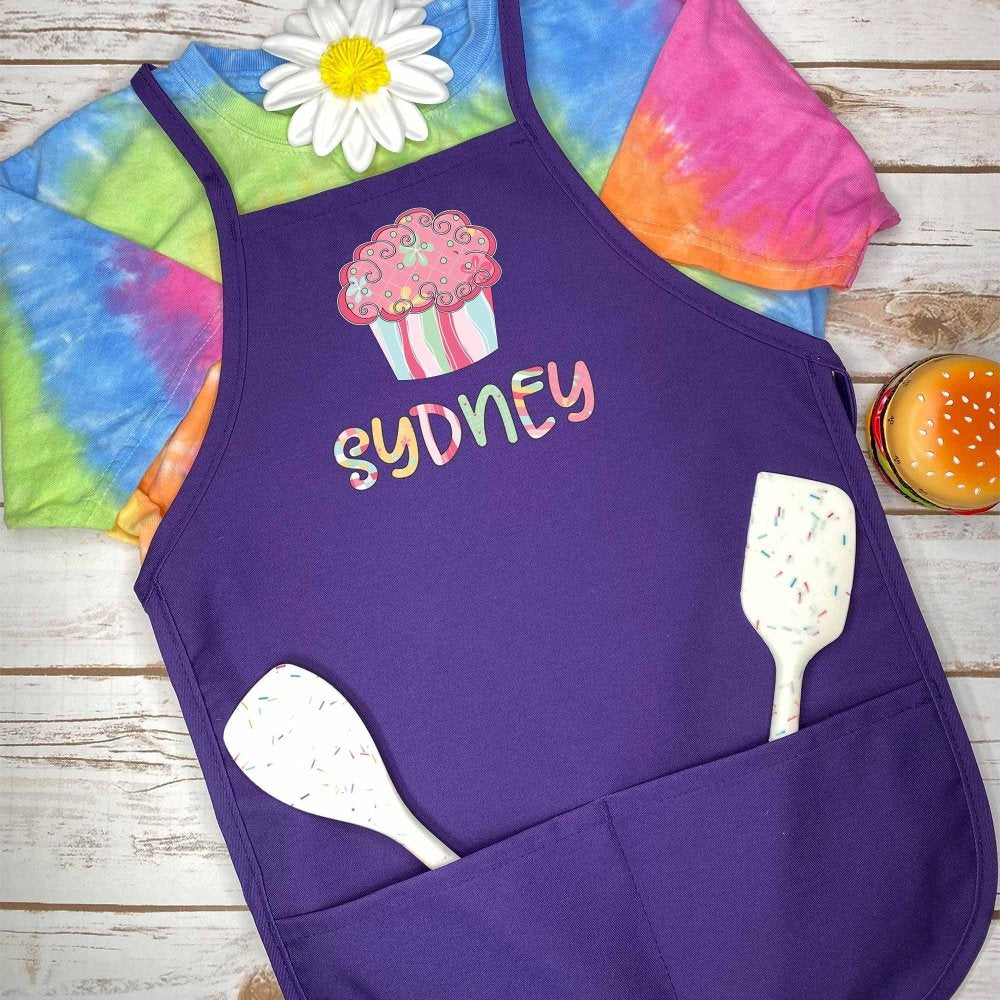 Kids Personalized Cupcake Apron - Petite & Sassy Designs