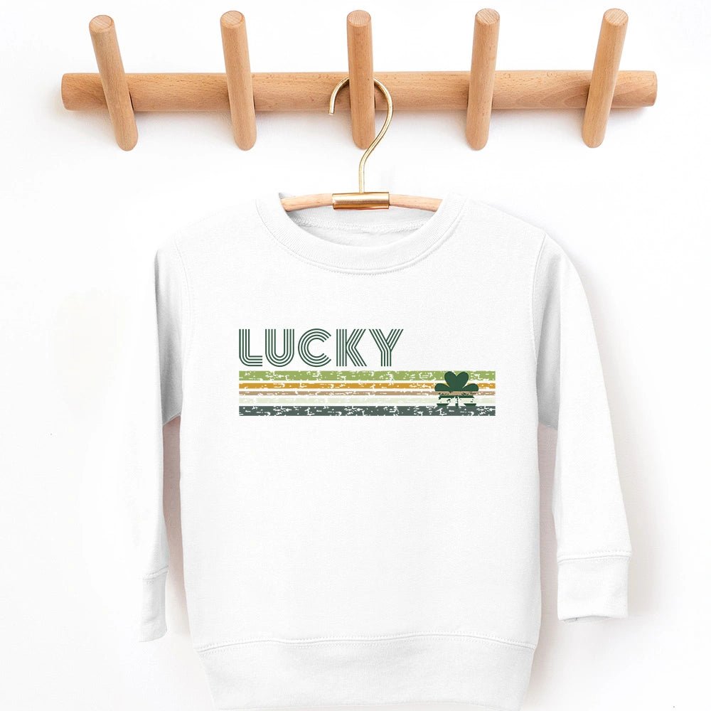 Retro Lucky Stripe Sweatshirt - Petite & Sassy Designs