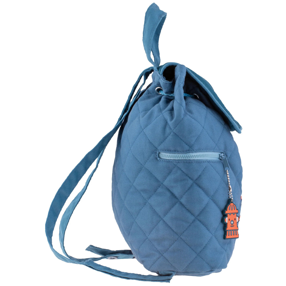 Firetruck Toddler Quilted Backpack - Petite & Sassy Designs