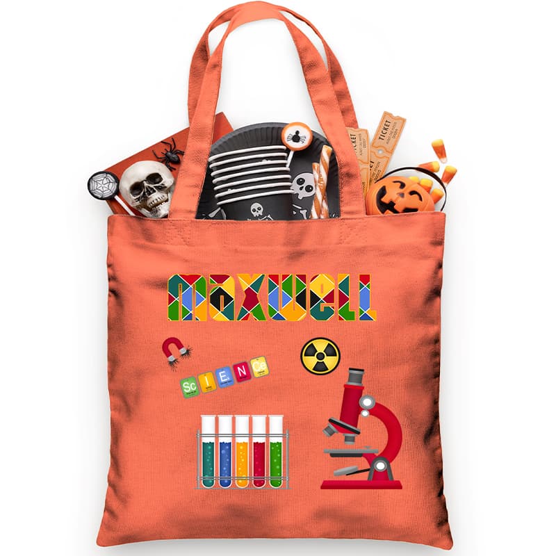 Scientist / Lab Tech Trick or Treat Bag - Petite & Sassy Designs