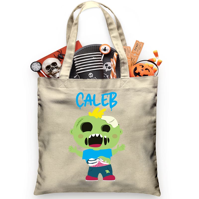 Screaming Zombie Trick or Treat Bag - Petite & Sassy Designs