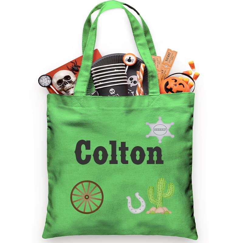 Sheriff Personalized Trick or Treat Bag - Petite & Sassy Designs