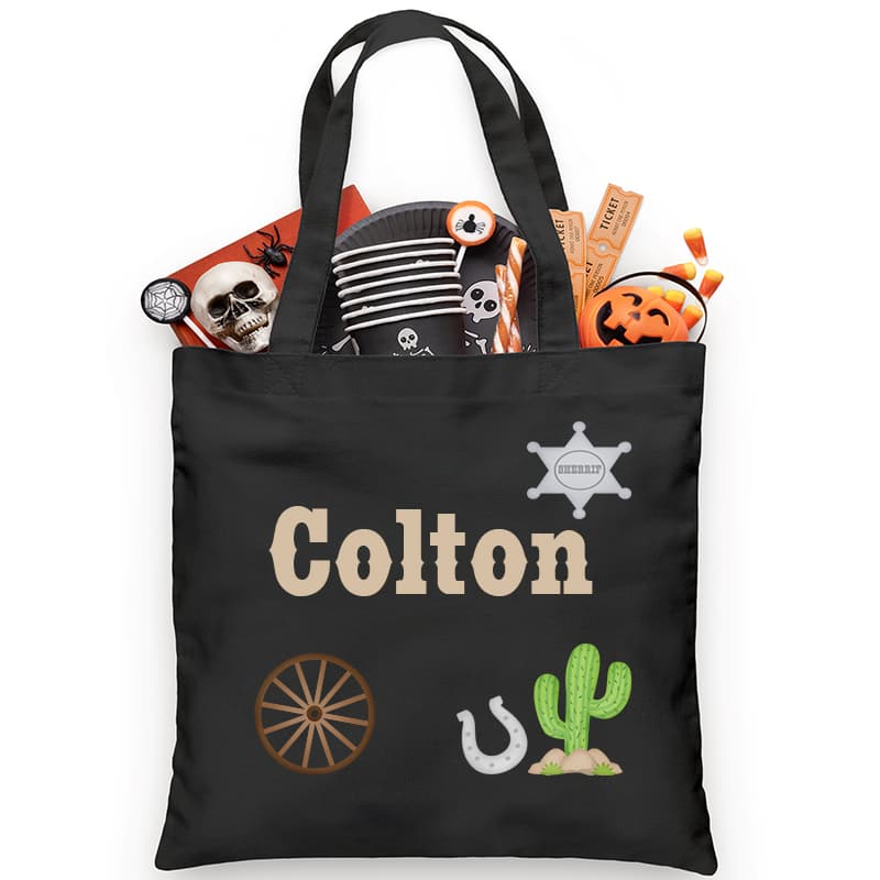 Sheriff Personalized Trick or Treat Bag - Petite & Sassy Designs