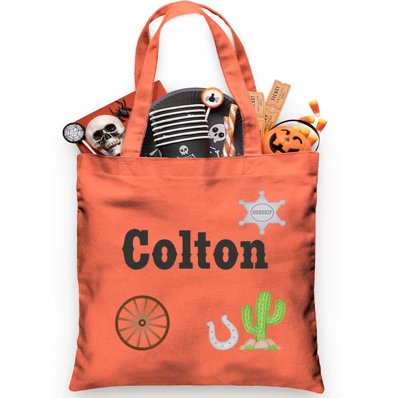 Sheriff Personalized Trick or Treat Bag - Petite & Sassy Designs
